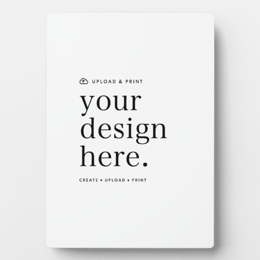 Easel Sign Your Design Upload 5" x 7" Plaque Fotoplatte (Vorderseite)