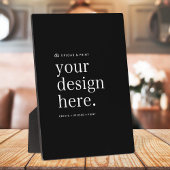 Easel Sign Your Design Upload 5" x 7" Plaque Fotoplatte