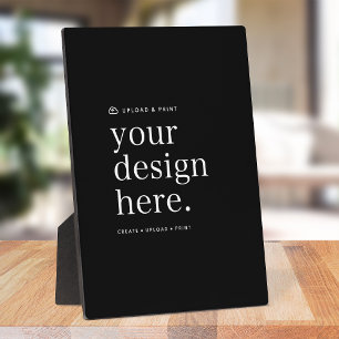 Easel Sign Your Design Upload 5" x 7" Plaque Fotoplatte