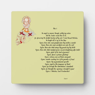 Easel W. Leinwand Griechisch-Orthodox Saint Nichol Fotoplatte