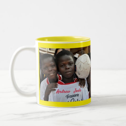 Easily Create Your Personalised Custom Photo Mug Zweifarbige Tasse (Links)