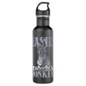 Easily destracted by donkeys design donkey lover a edelstahlflasche (Vorderseite)