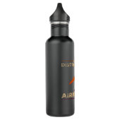 Easily Distracted By Airplanes Airplane Lover Edelstahlflasche (Links)