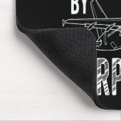 Easily Distracted By Airplanes Funny Plane Lovers  Mousepad (Ecke)