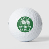 Easily Distracted by Balls Funny Golf Ball Golfer (Vorderseite)
