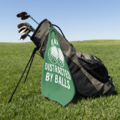 Easily Distracted by Balls Funny Golf Ball Golfer Golfhandtuch (Gras)