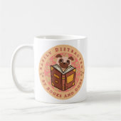 Easily Distracted By Books And Dogs - Cute Pug Dog Kaffeetasse (Links)