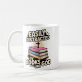 Easily Distracted By Books And God Christian Reade Kaffeetasse (Links)