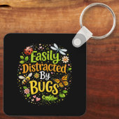 Easily Distracted by Bugs Schlüsselanhänger (Rückseite)