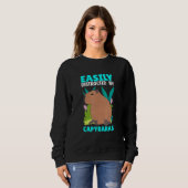 Easily Distracted By Capybaras Capybara Capy Sweatshirt (Vorne ganz)