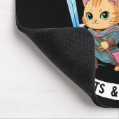 Easily Distracted By Cats & Side Quests Funny Mousepad (Ecke)