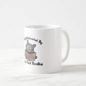 Easily distracted by cats and books kaffeetasse (VorderseiteRechts)