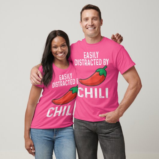 Easily Distracted By Chili Cook Off Chili Pepper F T-Shirt (Unisex)