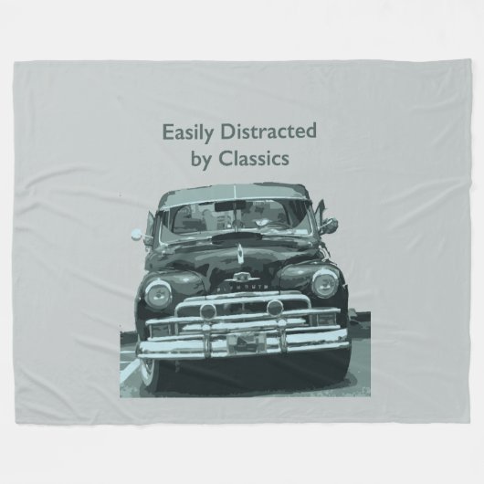 Easily Distracted by Classics Fleecedecke (Vorderseite (Horizontal))