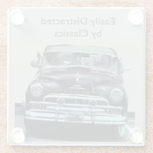 Easily Distracted by Classics Glasuntersetzer (Rückseite)