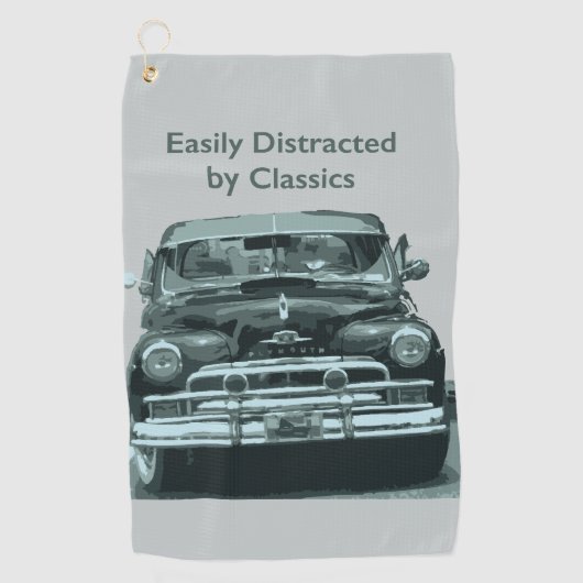 Easily Distracted by Classics Golfhandtuch (Vorderseite)