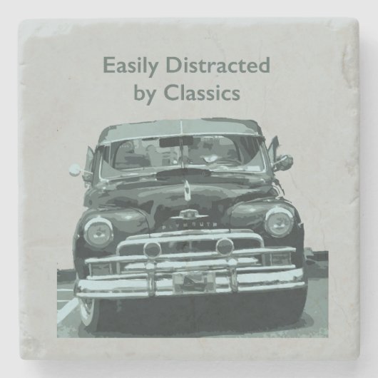 Easily Distracted by Classics Steinuntersetzer (Vorderseite)