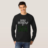 Easily Distracted By Data For Data Scientist T-Shirt (Vorne ganz)