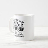 Easily Distracted by Dogs and Books  Kaffeetasse (Vorderseite Links)