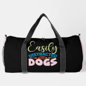 Easily Distracted By Dogs Duffle Bag (Rückseite)