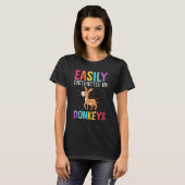 Easily Distracted By Donkeys  Donkey T-Shirt (Vorne ganz)
