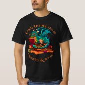 Easily Distracted By Dragons And Books T-Shirt (Vorderseite)
