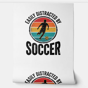 Easily Distracted By Fußball Vintage-Shirt-Design  Tapete