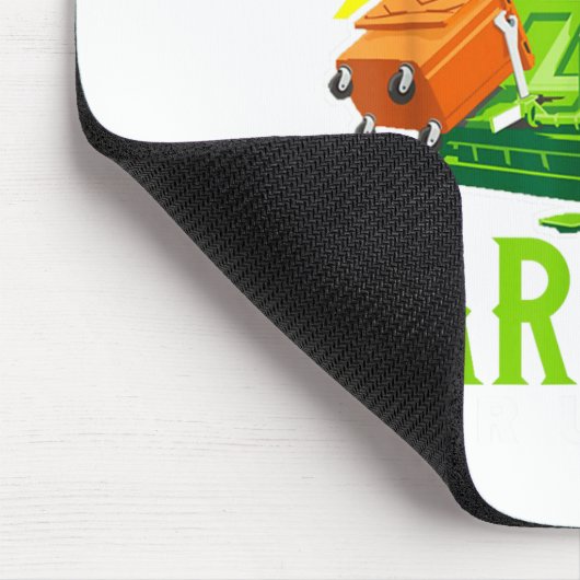 Easily Distracted By Garbage Trucks Funny Truck Lo Mousepad (Ecke)