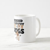 Easily Distracted By Geography And Dogs Kaffeetasse (VorderseiteRechts)