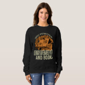 Easily Distracted By German Wirehaired And Books Sweatshirt (Vorne ganz)