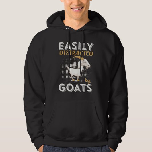 Easily Distracted by Goats Hoodie (Vorderseite)