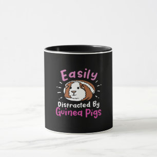Easily Distracted By Guinea Pigs Cute Pet Lover Tasse