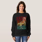 Easily Distracted By Horses Horseback Riding Vinta Sweatshirt (Vorne ganz)