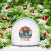 Easily Distracted By Huskies Dog Walking Schneekugeln (Weihnachten)