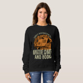 Easily Distracted By Miniature Schnauzer And Books Sweatshirt (Vorne ganz)