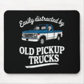 Easily Distracted By Old Ckup Trucks For Men Mousepad (Vorne)