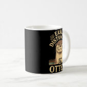 Easily Distracted By Otters Funny Otters Lovers Jo Kaffeetasse (VorderseiteRechts)