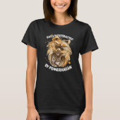 Easily Distracted by Pomeranian T-Shirt (Vorderseite)
