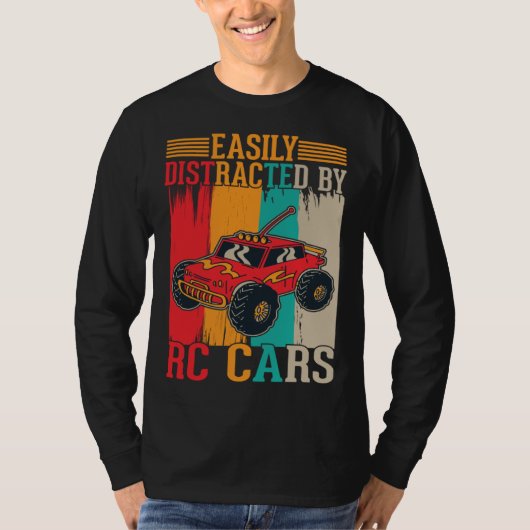 Easily distracted by RC Cars T-Shirt (Vorderseite)