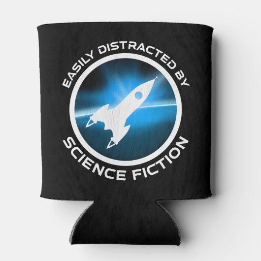 Easily Distracted By Science Fiction Dosenkühler (Rückseite)