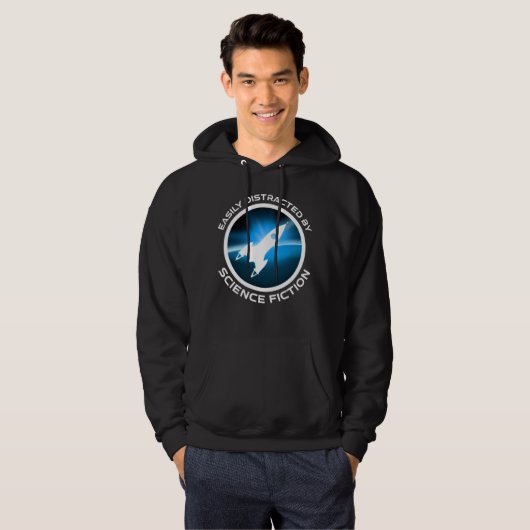 Easily Distracted By Science Fiction Hoodie (Vorne ganz)