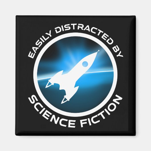 Easily Distracted By Science Fiction Magnet (Vorne)