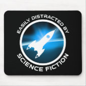 Easily Distracted By Science Fiction Mousepad (Vorne)