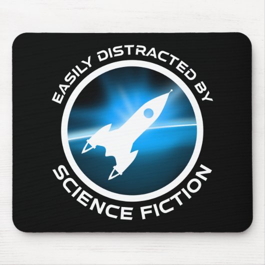 Easily Distracted By Science Fiction Mousepad (Vorne)