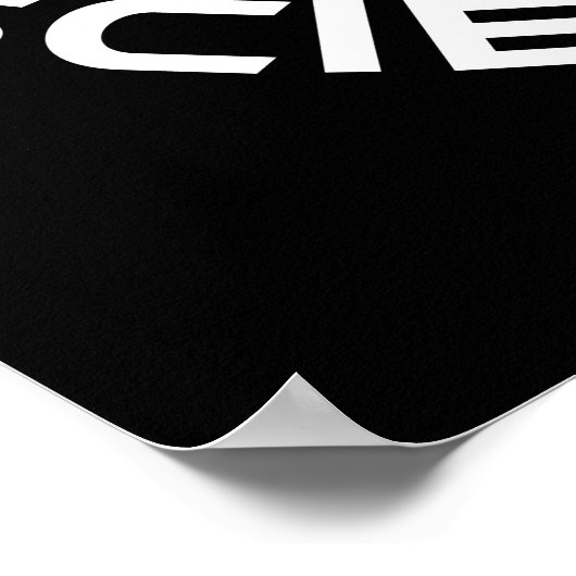 Easily Distracted By Science Fiction Poster (Ecke)