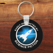 Easily Distracted By Science Fiction Schlüsselanhänger (Vorderseite)