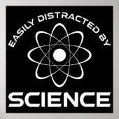 Easily Distracted By Science Poster (Vorne)