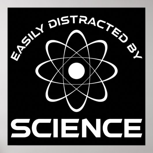 Easily Distracted By Science Poster (Vorne)