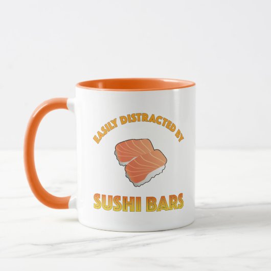 Easily Distracted By Sushi Bars Tasse (Links)