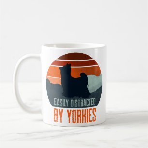 Easily Distracted By Yorkies Hunde Spaziergang Kaffeetasse
